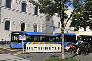 Busse als Ersatzverkehr zwischen Universität und Münchner Freiheit (©Foto: Martin Schmitz)